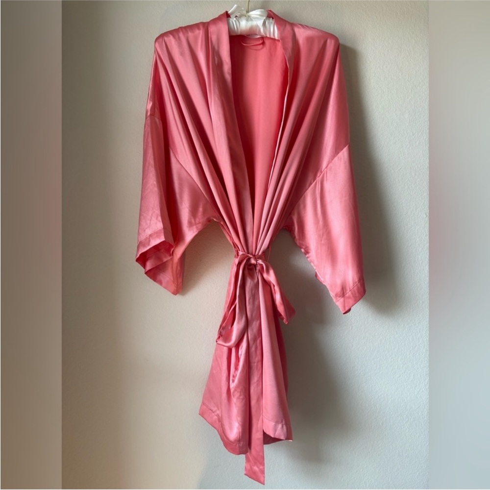 Victoria's Secret Coral Pink Robe with sash